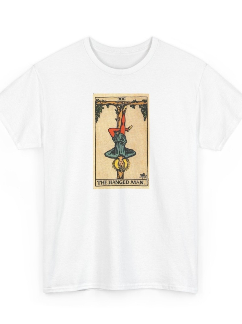 Tarot 'The Hanged Man' Graphic Tee - White